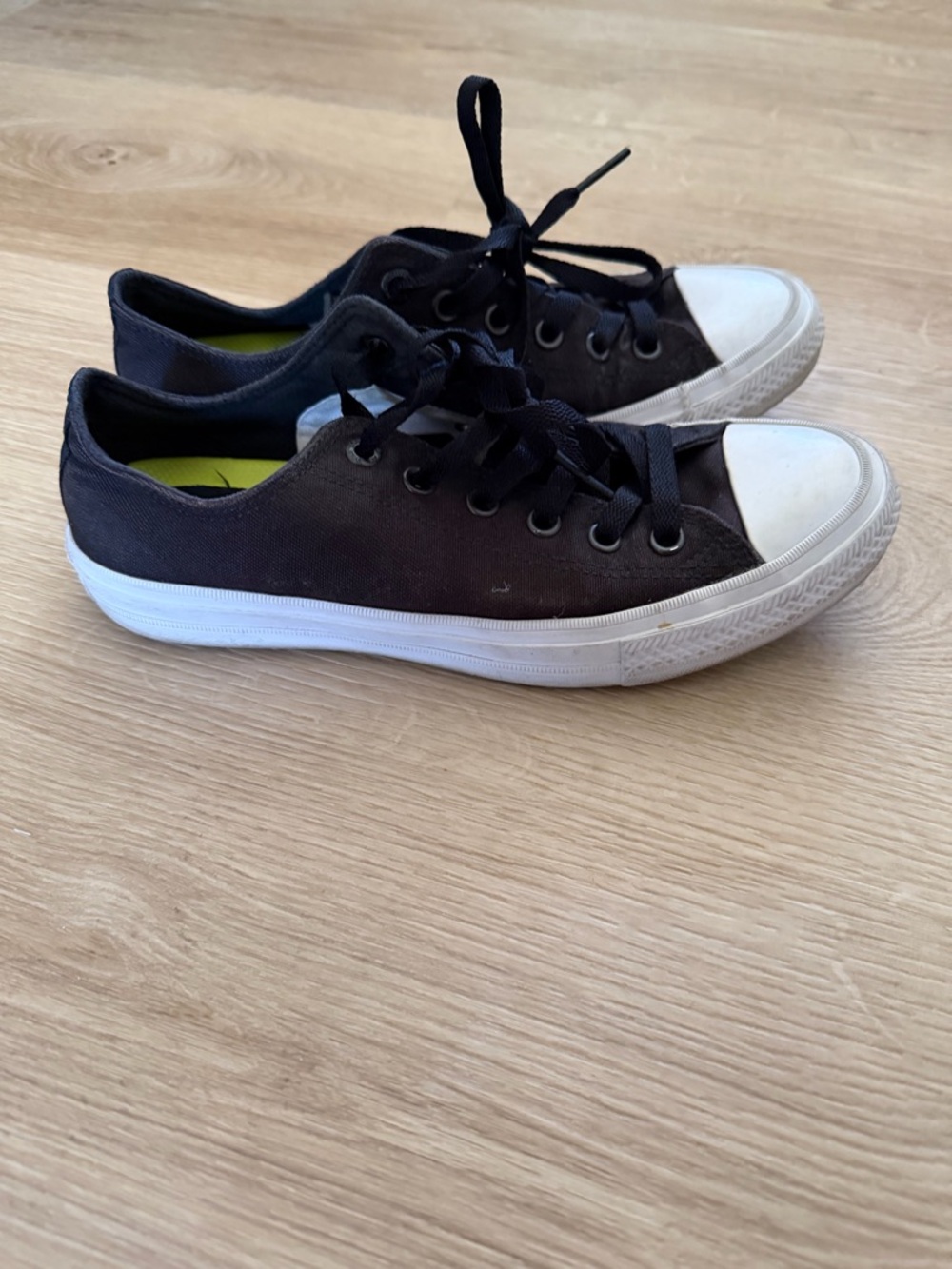 Men's Black Jack Purcell Converse Low-Top Sneakers with White Toe - Picture 2 of 6